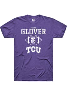 Vernon Glover  TCU Horned Frogs Purple Rally NIL Sport Icon Short Sleeve T Shirt