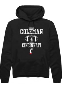 Mikah Coleman  Rally Cincinnati Bearcats Mens Black NIL Sport Icon Long Sleeve Hoodie
