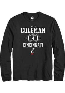 Mikah Coleman  Cincinnati Bearcats Black Rally NIL Sport Icon Long Sleeve T Shirt