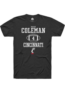 Mikah Coleman  Cincinnati Bearcats Black Rally NIL Sport Icon Short Sleeve T Shirt