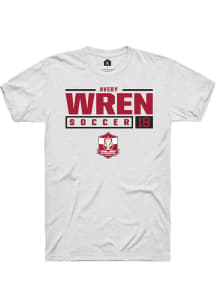 Avery Wren  Arkansas Razorbacks White Rally NIL Stacked Box Short Sleeve T Shirt