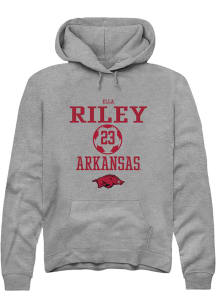 Ella Riley  Rally Arkansas Razorbacks Mens Graphite NIL Sport Icon Long Sleeve Hoodie