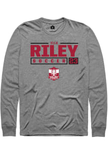 Ella Riley  Arkansas Razorbacks Graphite Rally NIL Stacked Box Long Sleeve T Shirt