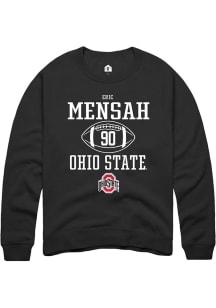 Eric Mensah  Rally Ohio State Buckeyes Mens Black NIL Sport Icon Long Sleeve Crew Sweatshirt