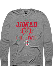 Hadi Jawad  Ohio State Buckeyes Graphite Rally NIL Sport Icon Long Sleeve T Shirt