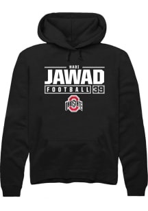 Hadi Jawad  Rally Ohio State Buckeyes Mens Black NIL Stacked Box Long Sleeve Hoodie