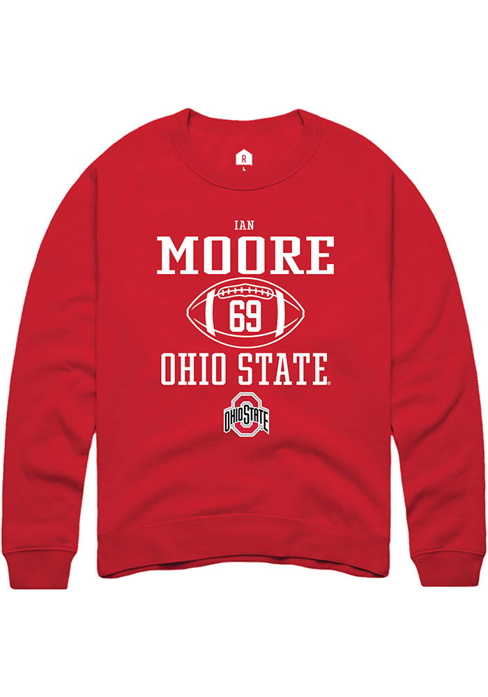 Ian Moore Rally Ohio State Buckeyes Mens NIL Sport Icon Long Sleeve Crew Sweatshirt