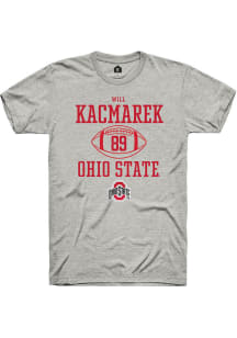 Will Kacmarek Ash Ohio State Buckeyes NIL Sport Icon Short Sleeve T Shirt