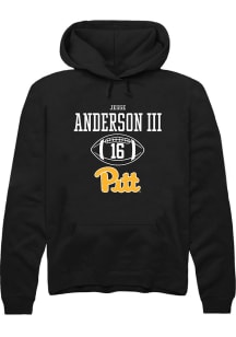 Jesse Anderson lll  Rally Pitt Panthers Mens Black NIL Sport Icon Long Sleeve Hoodie
