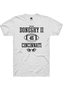 Brian Doneghy II  Cincinnati Bearcats White Rally NIL Sport Icon Short Sleeve T Shirt