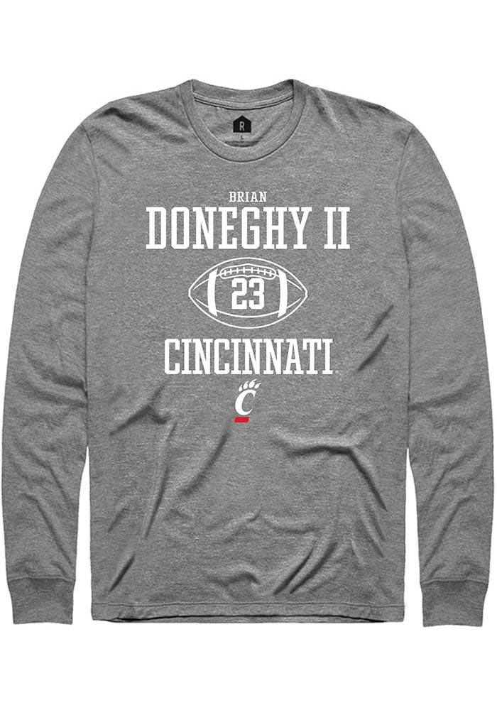 Brian Doneghy II  Cincinnati Bearcats Graphite Rally NIL Sport Icon Long Sleeve T Shirt