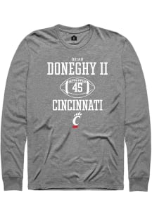 Brian Doneghy II  Cincinnati Bearcats Graphite Rally NIL Sport Icon Long Sleeve T Shirt