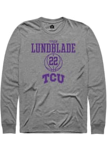 Tyler Lundblade  TCU Horned Frogs Graphite Rally NIL Sport Icon Long Sleeve T Shirt