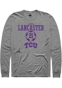 Camryn Lancaster  TCU Horned Frogs Graphite Rally NIL Sport Icon Long Sleeve T Shirt