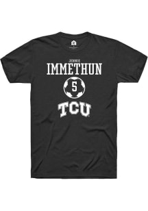 Jennie Immethun  TCU Horned Frogs Black Rally NIL Sport Icon Short Sleeve T Shirt