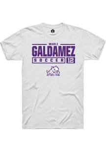 Marli Galdamez  TCU Horned Frogs White Rally NIL Stacked Box Short Sleeve T Shirt