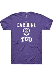 Sasha Carbone  TCU Horned Frogs Purple Rally NIL Sport Icon Short Sleeve T Shirt