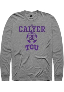 Zoe Calyer  TCU Horned Frogs Graphite Rally NIL Sport Icon Long Sleeve T Shirt
