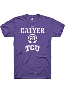 Zoe Calyer  TCU Horned Frogs Purple Rally NIL Sport Icon Short Sleeve T Shirt