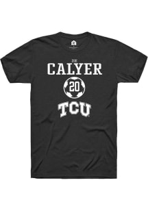 Zoe Calyer  TCU Horned Frogs Black Rally NIL Sport Icon Short Sleeve T Shirt