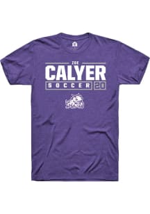 Zoe Calyer  TCU Horned Frogs Purple Rally NIL Stacked Box Short Sleeve T Shirt