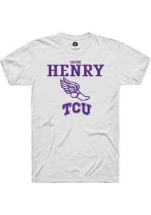 Gianni Henry  TCU Horned Frogs White Rally NIL Sport Icon Short Sleeve T Shirt