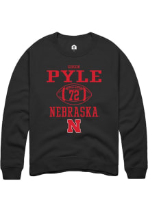 Gibson Pyle Rally Mens Black Nebraska Cornhuskers NIL Sport Icon Crew Sweatshirt