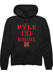 Gibson Pyle Rally Mens Black Nebraska Cornhuskers NIL Sport Icon Hooded Sweatshirt