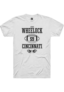 Jake Wheelock  Cincinnati Bearcats White Rally NIL Sport Icon Short Sleeve T Shirt