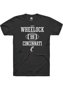 Jake Wheelock  Cincinnati Bearcats Black Rally NIL Sport Icon Short Sleeve T Shirt