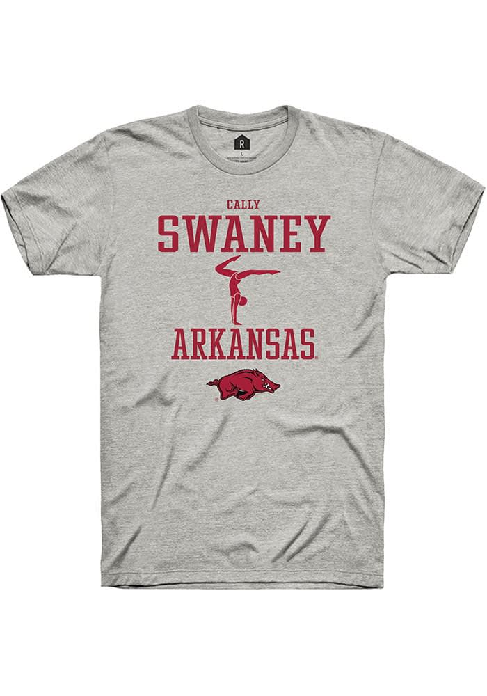 Cally swaney Arkansas Razorbacks Rally Ash NIL Sport Icon Short Sleeve ...