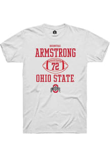 Deontae Armstrong White Ohio State Buckeyes NIL Sport Icon Short Sleeve T Shirt