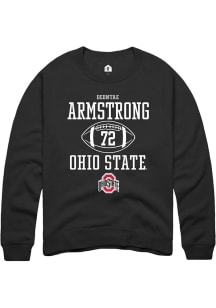 Deontae Armstrong  Rally Ohio State Buckeyes Mens Black NIL Sport Icon Long Sleeve Crew Sweatshi..