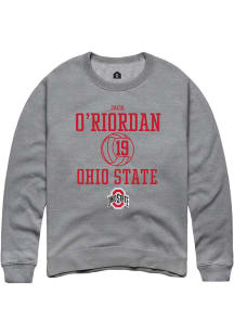 Jack O’Riordan  Rally Ohio State Buckeyes Mens Graphite NIL Sport Icon Long Sleeve Crew Sweatshi..