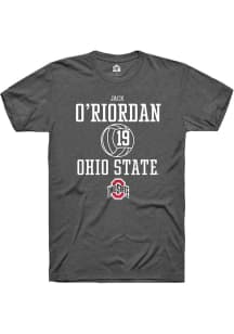 Jack O’Riordan  Ohio State Buckeyes Dark Grey Rally NIL Sport Icon Short Sleeve T Shirt