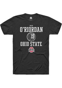 Jack O’Riordan  Ohio State Buckeyes Black Rally NIL Sport Icon Short Sleeve T Shirt