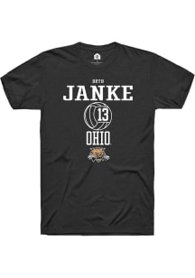 Bryn Janke  Ohio Bobcats Black Rally NIL Sport Icon Short Sleeve T Shirt