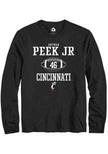 Antwan Peek Jr. Rally Mens Black Cincinnati Bearcats NIL Sport Icon Tee