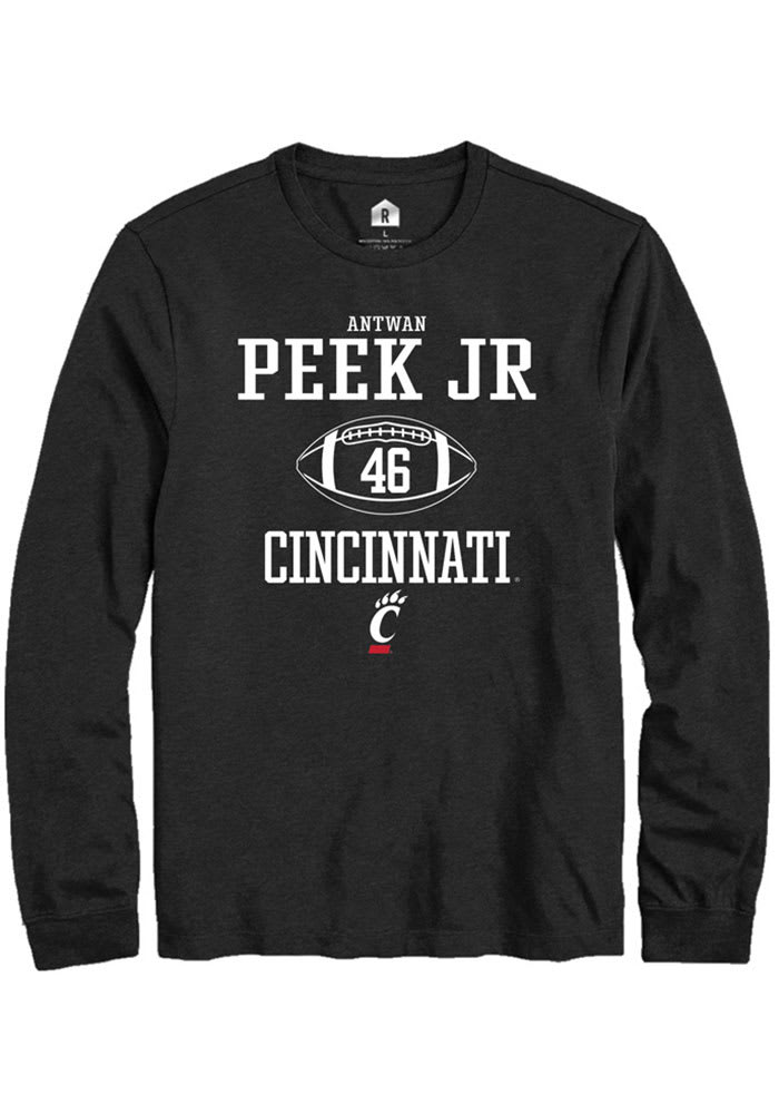 Antwan Peek Jr. Cincinnati Bearcats Black Rally NIL Sport Icon Long Sleeve T Shirt