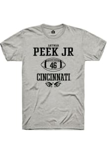 Antwan Peek Jr. Ash Cincinnati Bearcats NIL Sport Icon Short Sleeve T Shirt