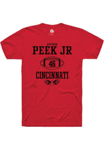 Antwan Peek Jr. Red Cincinnati Bearcats NIL Sport Icon Short Sleeve T Shirt