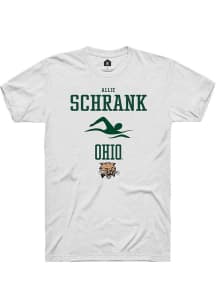 Allie Schrank  Ohio Bobcats White Rally NIL Sport Icon Short Sleeve T Shirt