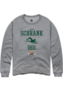 Allie Schrank  Rally Ohio Bobcats Mens Graphite NIL Sport Icon Long Sleeve Crew Sweatshirt