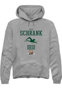 Allie Schrank  Rally Ohio Bobcats Mens Graphite NIL Sport Icon Long Sleeve Hoodie