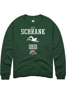 Allie Schrank  Rally Ohio Bobcats Mens Green NIL Sport Icon Long Sleeve Crew Sweatshirt