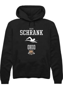 Allie Schrank  Rally Ohio Bobcats Mens Black NIL Sport Icon Long Sleeve Hoodie