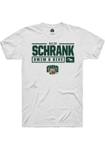 Allie Schrank  Ohio Bobcats White Rally NIL Stacked Box Short Sleeve T Shirt