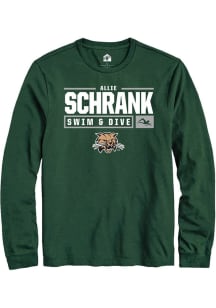 Allie Schrank  Ohio Bobcats Green Rally NIL Stacked Box Long Sleeve T Shirt