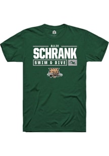 Allie Schrank  Ohio Bobcats Green Rally NIL Stacked Box Short Sleeve T Shirt