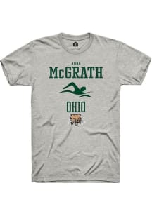 Anna McGrath  Ohio Bobcats Ash Rally NIL Sport Icon Short Sleeve T Shirt